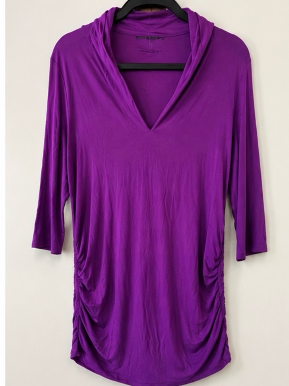 Vince Camuto  Pink / purple Ruched Stretch Tunic Top XL